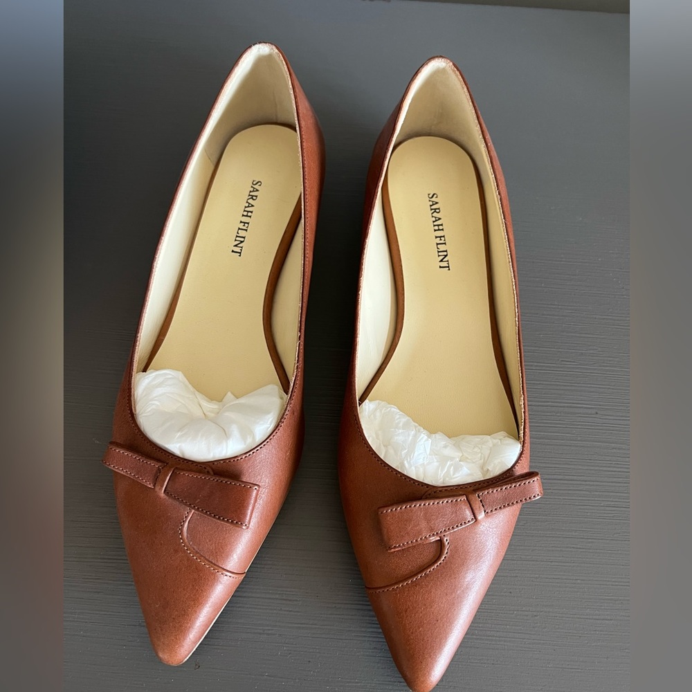 Sarah Flint Natalie shoe in saddle color, size 39.